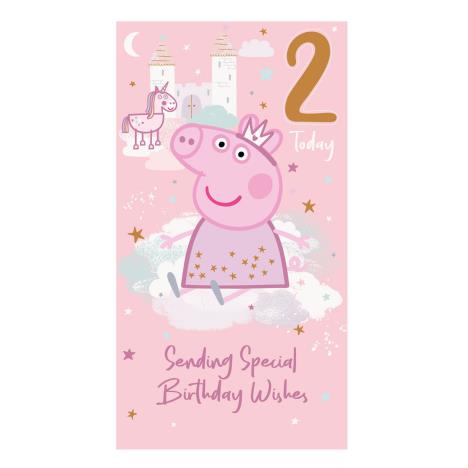 2 Today Peppa Pig 2nd Birthday Card (PG066) - Character Brands