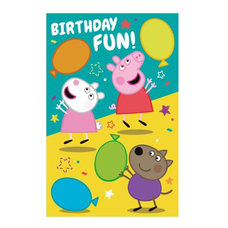 Birthday Fun Peppa Pig Birthday Card  £1.75