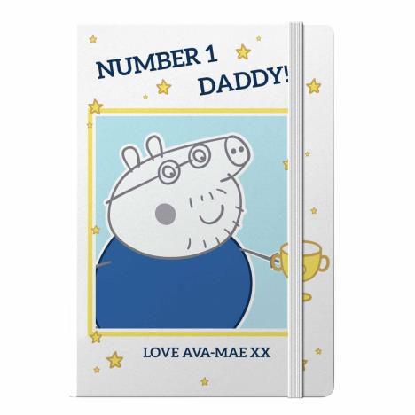 Personalised Peppa Pig Number 1 Daddy A5 Notebook  £14.99