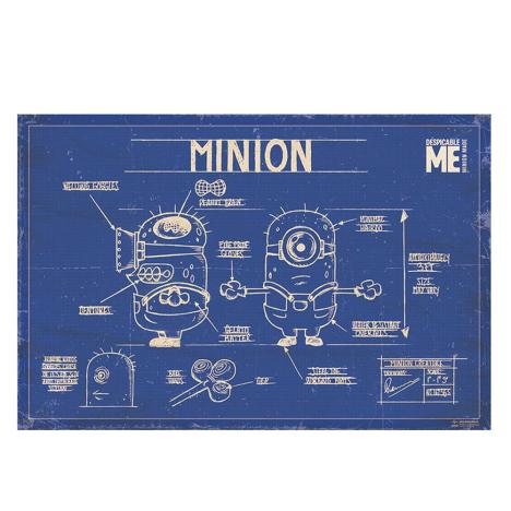 Minions Despicable Me Blue Print Maxi Poster  £3.99