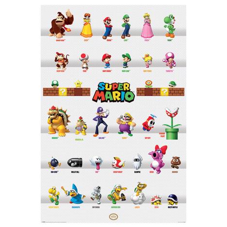 Super Mario Character Parade Maxi Poster  £4.49