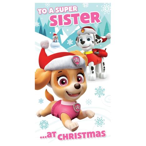 Paw Patrol Sister Christmas Card  £2.10