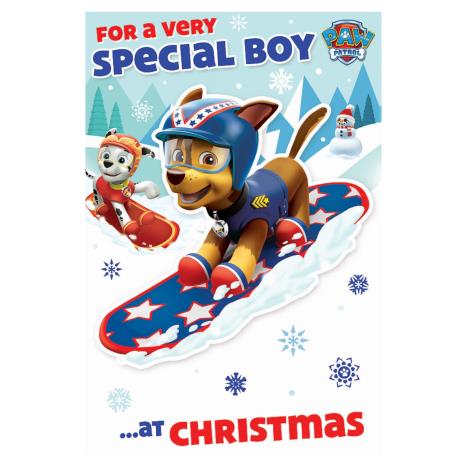 Paw Patrol Special Boy Christmas Card  £2.39