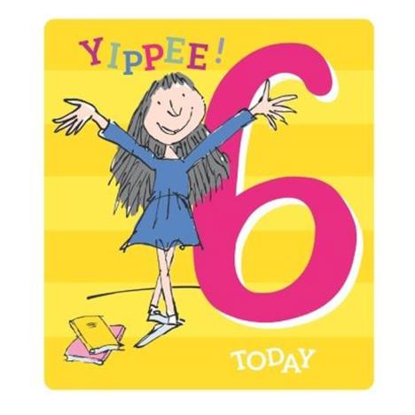 Roald Dahl Matilda 6th Birthday Card  £2.45