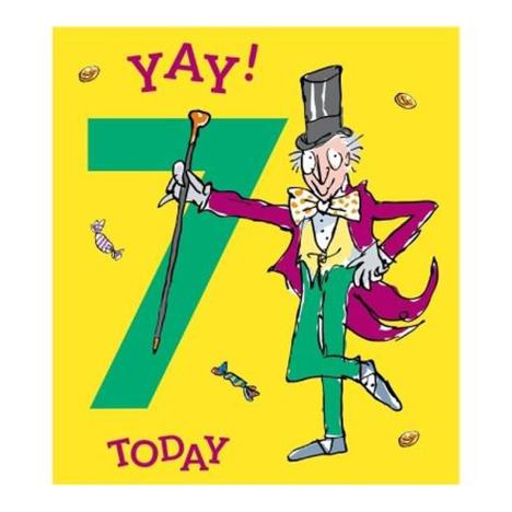 Roald Dahl Willy Wonka 7th Birthday Card  £2.45