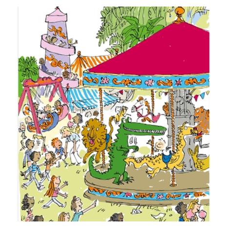 Roald Dahl The Enormous Crocodile Fairground Greeting Card  £2.45