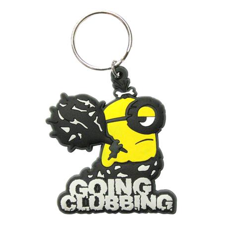 Going Clubbing Minions Rubber Key Ring  £1.99