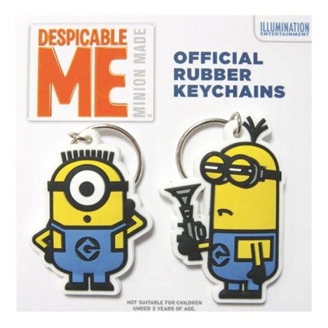 Minions Rubber Key Rings Pack of 2  £2.99