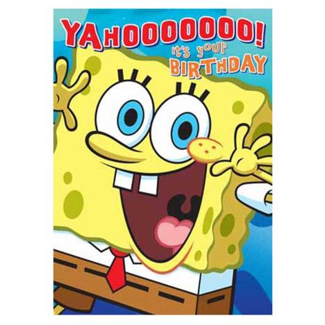 Its Your Birthday Sponge Bob Square Pants Birthday Card  £1.65