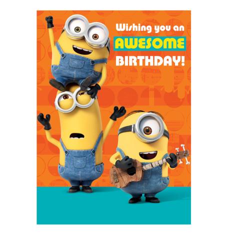 Awesome Birthday Tickle Minions Sound Card  £3.40