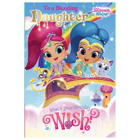 Daughter Shimmer & Shine Birthday Card  £2.69