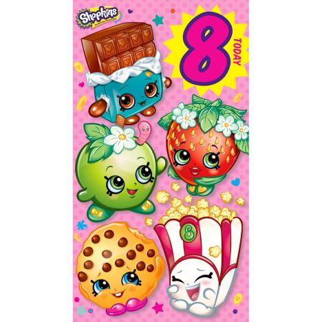 8 Today Shopkins Birthday Card (SK017) - Character Brands