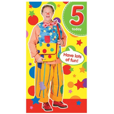 Mr Tumbles Something Special 5 Today 5th Birthday Card  £2.45