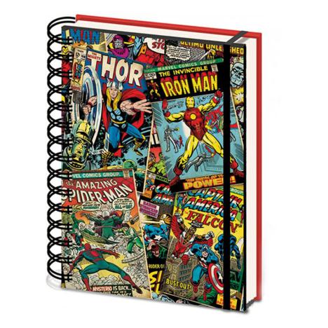 3D Retro Marvel Comics A5 Notebook  £4.99