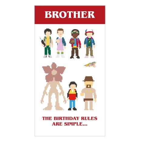 Brother Stranger Things Birthday Card  £2.10