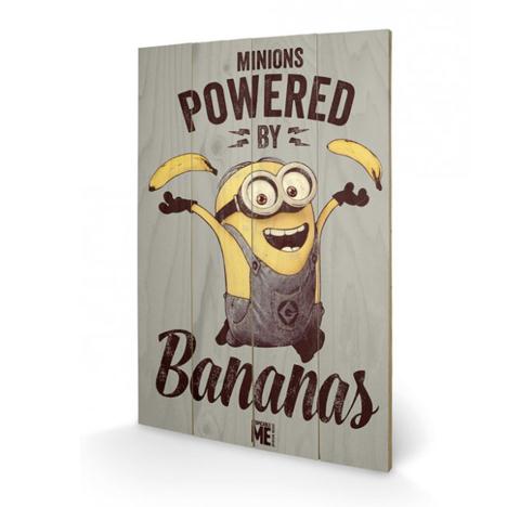 Powered by Bananas Minions Wooden Wall Art (40cm x 59cm)  £39.99