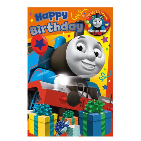 Happy Birthday Thomas & Friends Birthday Card With Badge  £2.99