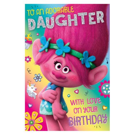 Adorable Daughter Pop Up Trolls Birthday Card  £2.69