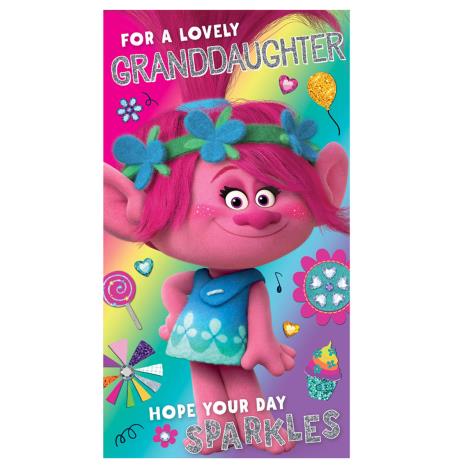 Lovely Granddaughter Trolls Birthday Card  £2.45