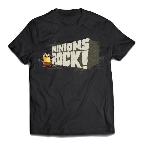 Adult Minions Rock Black T-Shirt  £16.99