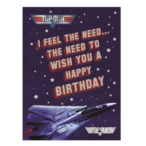 Feel The Need Top Gun Birthday Card  £1.89