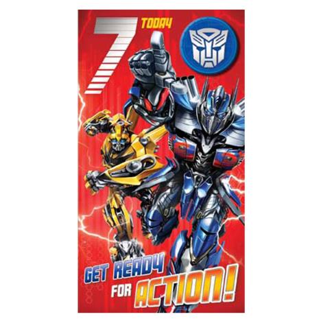 7 Today Transformers 7th Birthday Card with Badge  £2.69