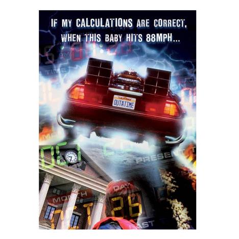 Back To The Future Calculations Birthday Card  £1.59