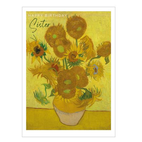 Sunflowers Sister Van Gogh Birthday Card  £1.89