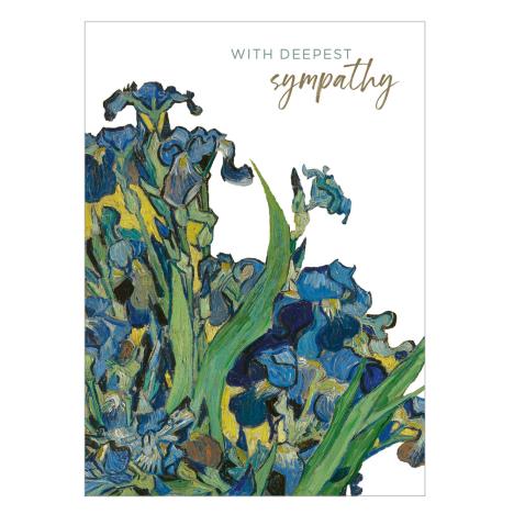 Irises With Sympathy Van Gogh Card  £1.89