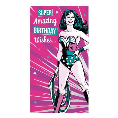 Birthday Wishes Wonder Woman Birthday Card (WB104) - Character Brands