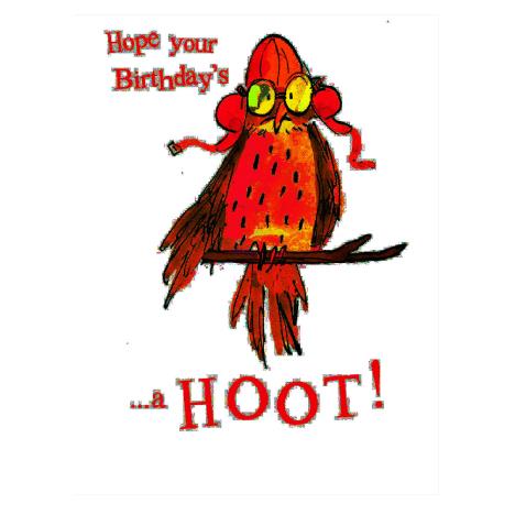 Birthday Hoot Awful Auntie David Walliams Birthday Card  £1.75